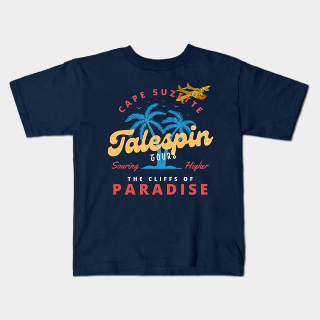 Talespin Tours Kids T-Shirt by Amores Patos 